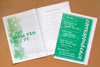 Correspondence Volume One Issue One launch