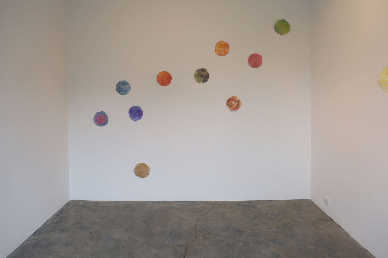 Atapa Snana (installation view), Printo Moorth, watercolour on handmade paper, 2016. Image: Daegan Wells.