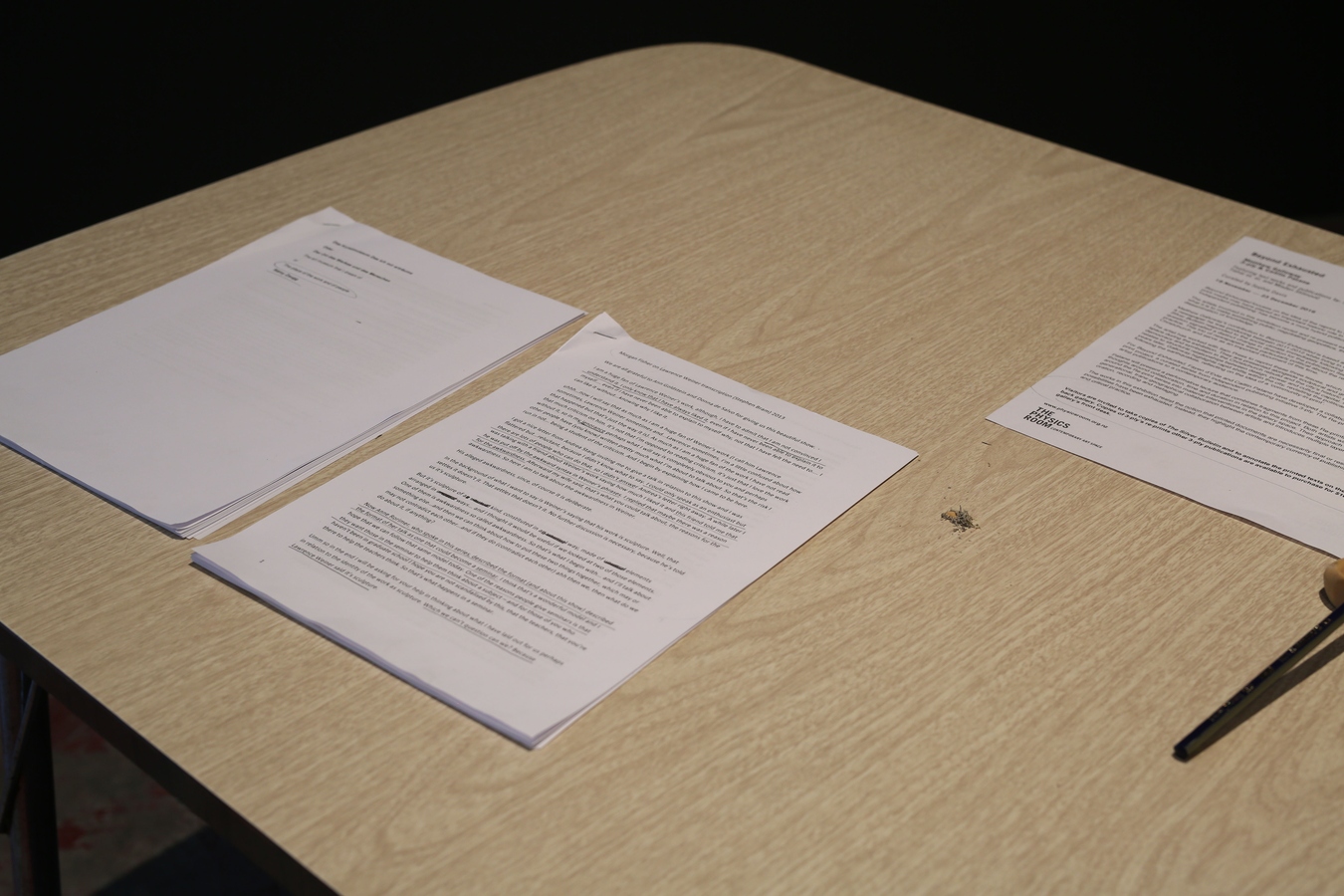 Annotated text works selected by Fayen d’Evie and Caitlin Patane, 2016. Image: Daegan Wells.