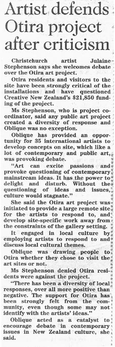 artist defends project