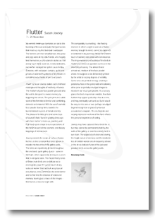 View Flutter - Susan Jowsey - Essay by Rosemary Forde  as a PDF