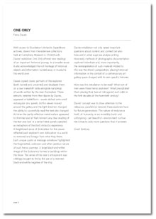 View essay by Grant Bambury In The Physics Room Annual 2002 